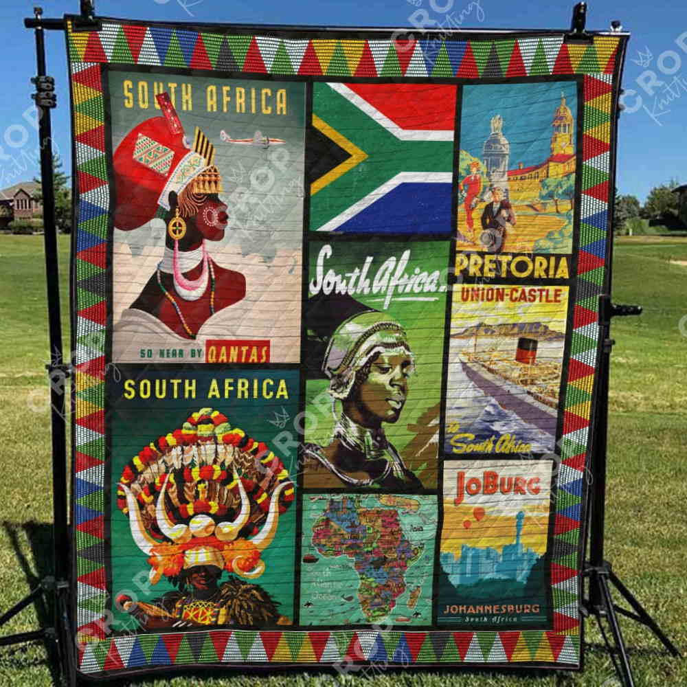 South Africa 3D Quilt Blanket