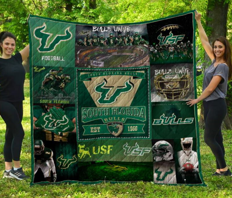 South Floridan Bulls 3D Quilt Blanket