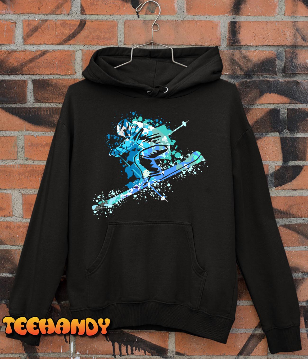 Splash winter sports Art Skiing Ski Alpin Skier Pullover Hoodie