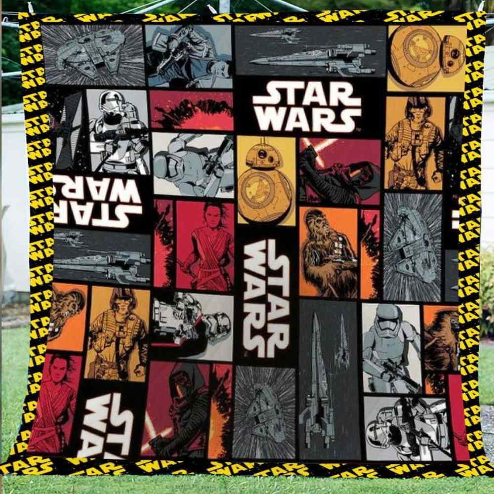 Star Wars Inspired All Over Printed Quilt Blanket