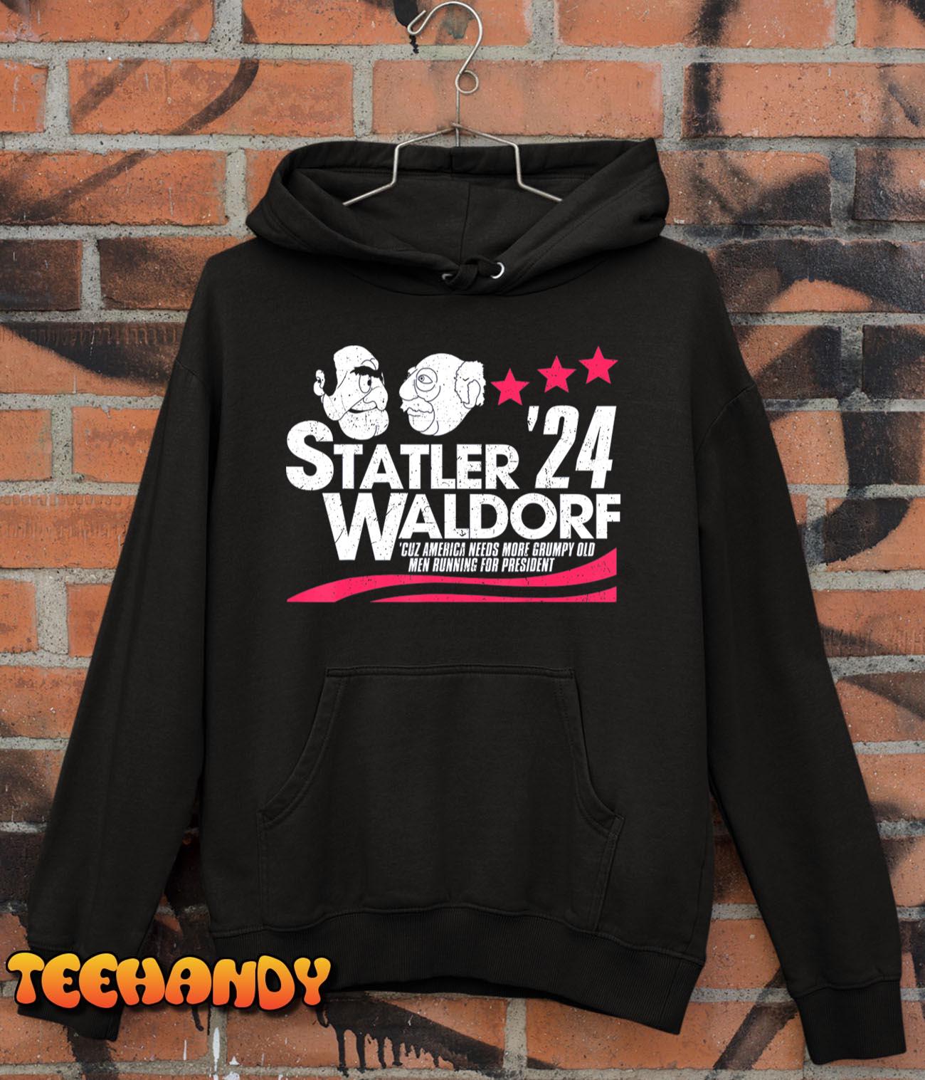 Statler and Waldorf For President 2024 Retro Vintage T-Shirt