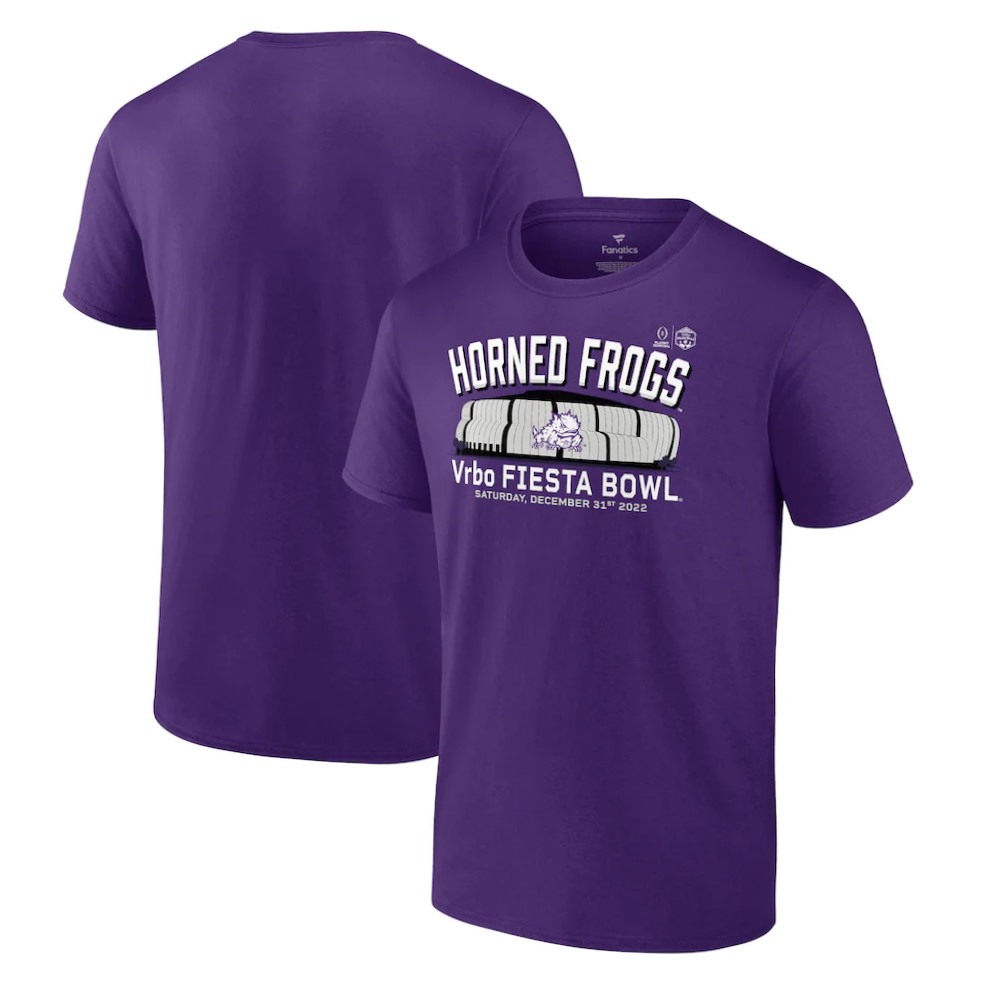 TCU Horned Frogs College Football Playoff 2022 Fiesta Bowl Gameday Stadium T-Shirt