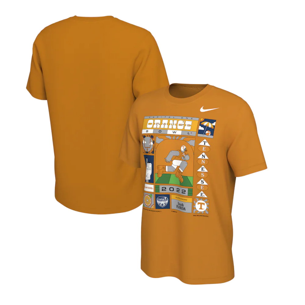 Tennessee Volunteers 2022 Orange Bowl Illustrated T-Shirt