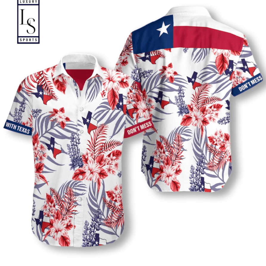 Texas Proud Bluebonnet Hawaiian Shirt