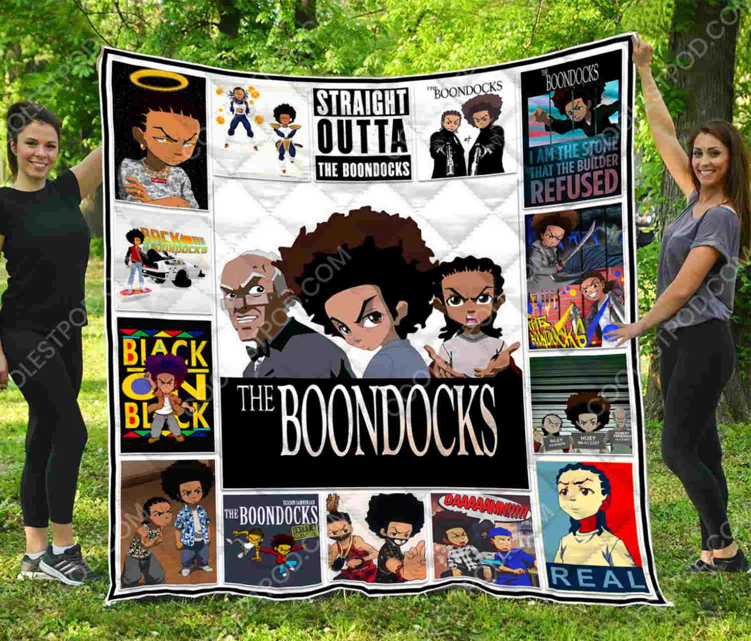 The Boondocks Quilt Blanket