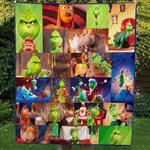 The Grinch 3D Quilt Blanket