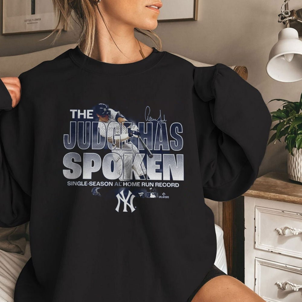 The Jusge Has Spoken Home Run King Aaron Judge New York Mlbpa Unisex T-Shirt