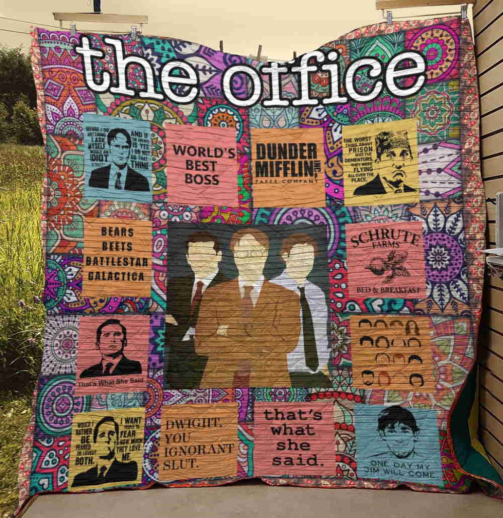 The Office Tv Series The Best Quotes 3D Quilt Blanket