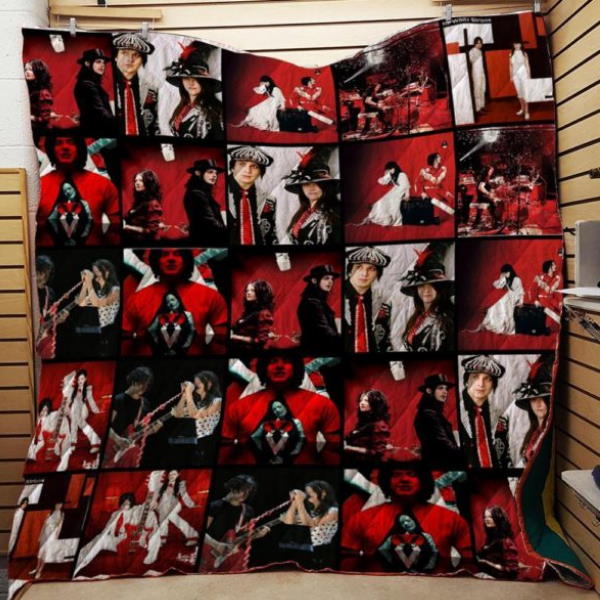 The White Stripes 3D Quilt Blanket