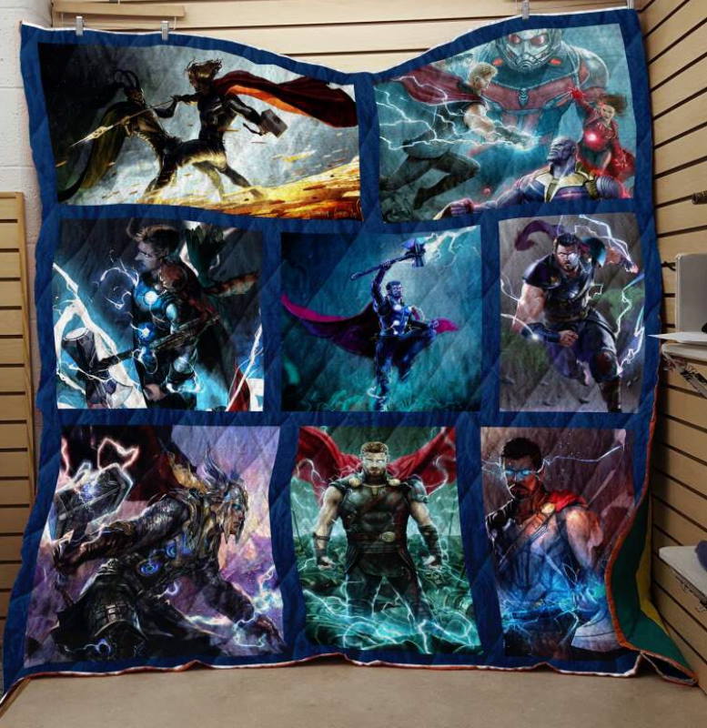 Thor Superhero Fabric 3D Quilt Blanket