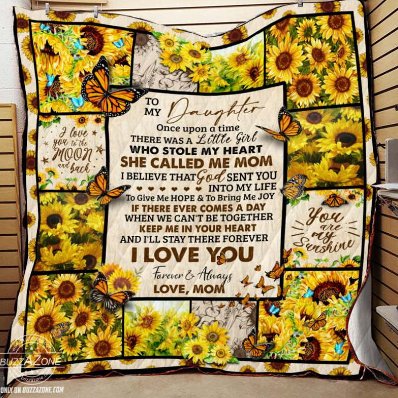 To My Daughter Girl Who Stole My Heart Quilt Blanket