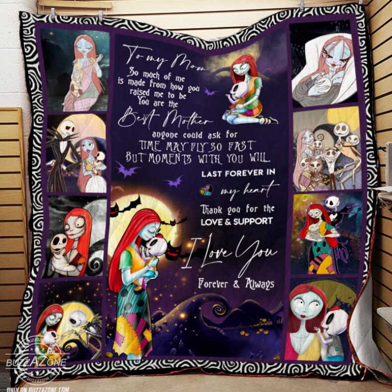 To My Mom Version So Much Of Me Is Made From Nightmare Quilt Blanket