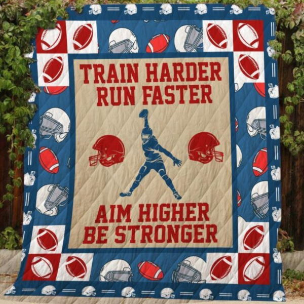 Train Harder 3D Quilt Blanket