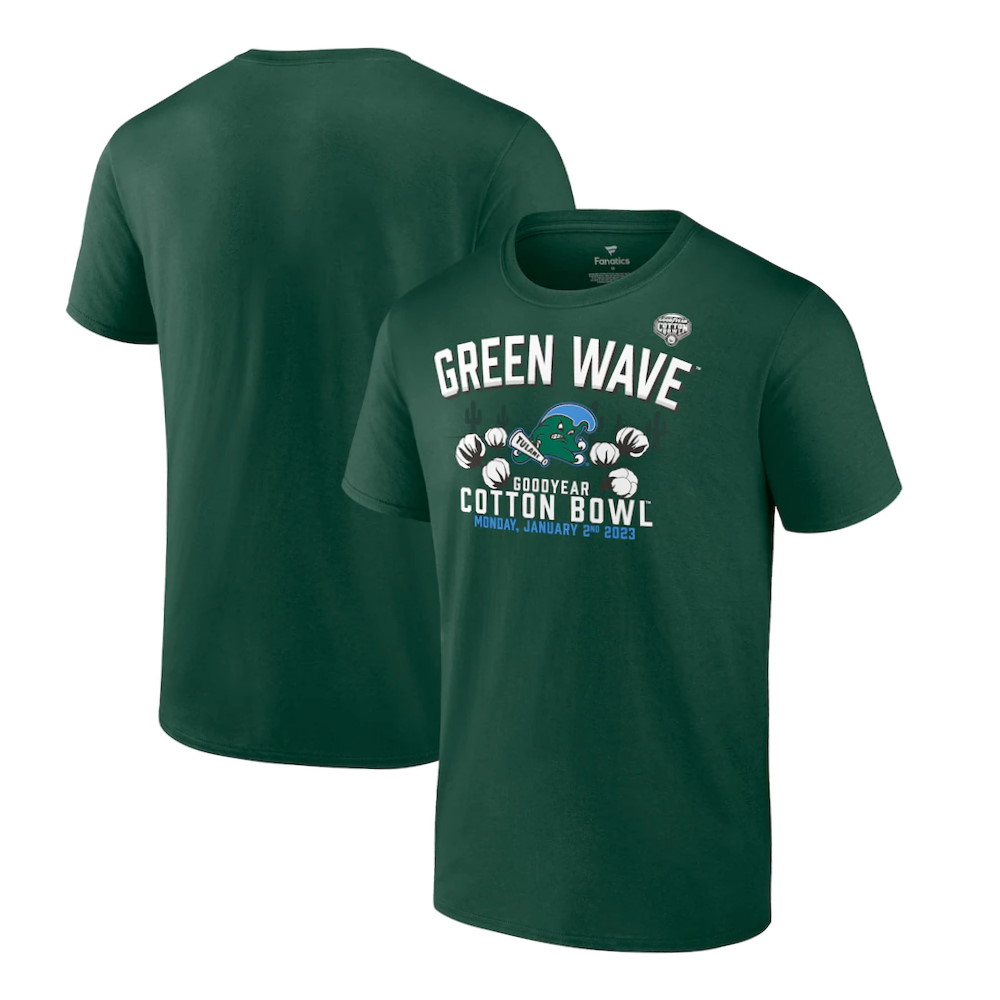 Tulane Green Wave 2023 Cotton Bowl Gameday Stadium T-Shirt