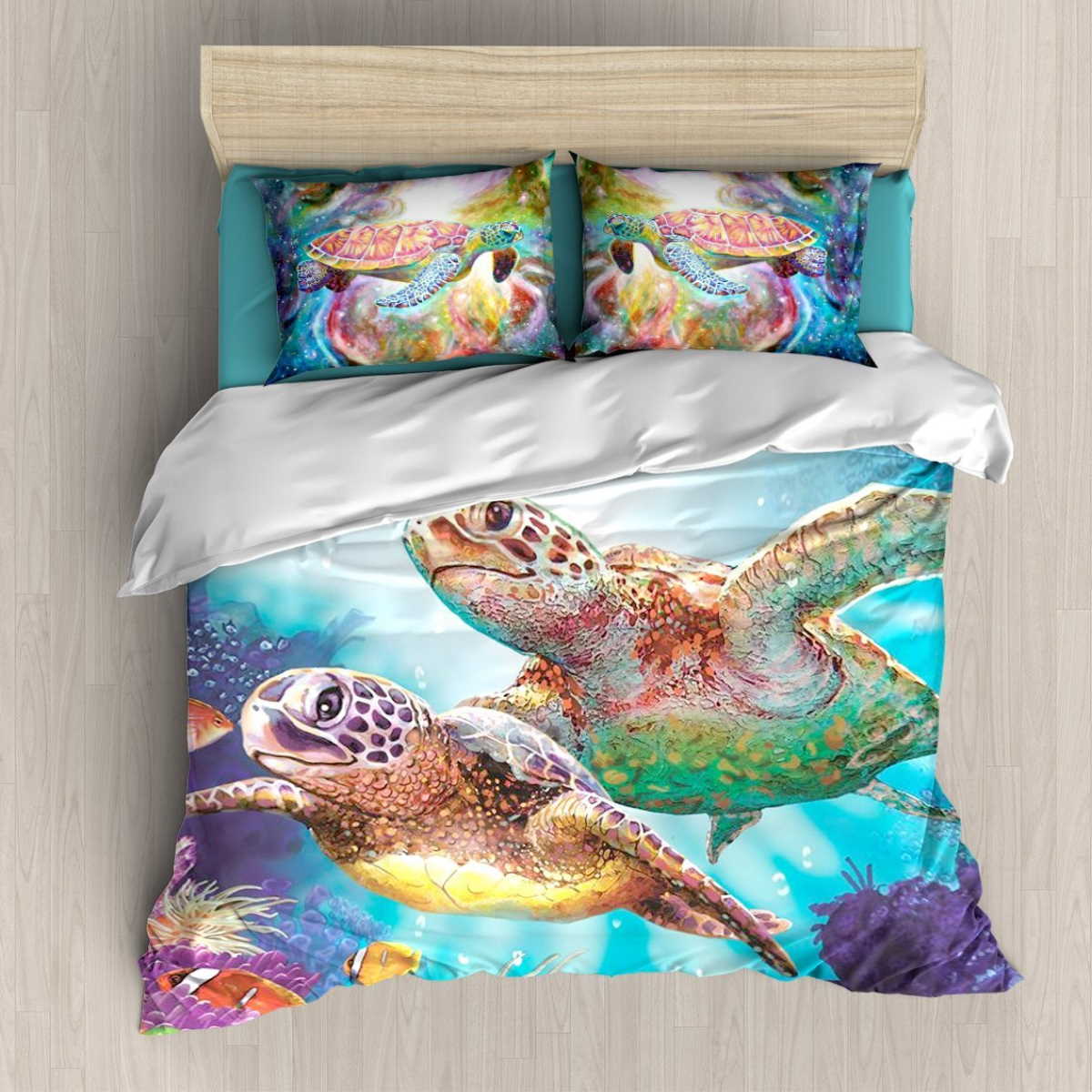 Turtle Colorful 3D Bedding Set