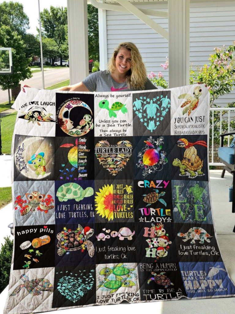 Turtle Shirt Quilt Blanket