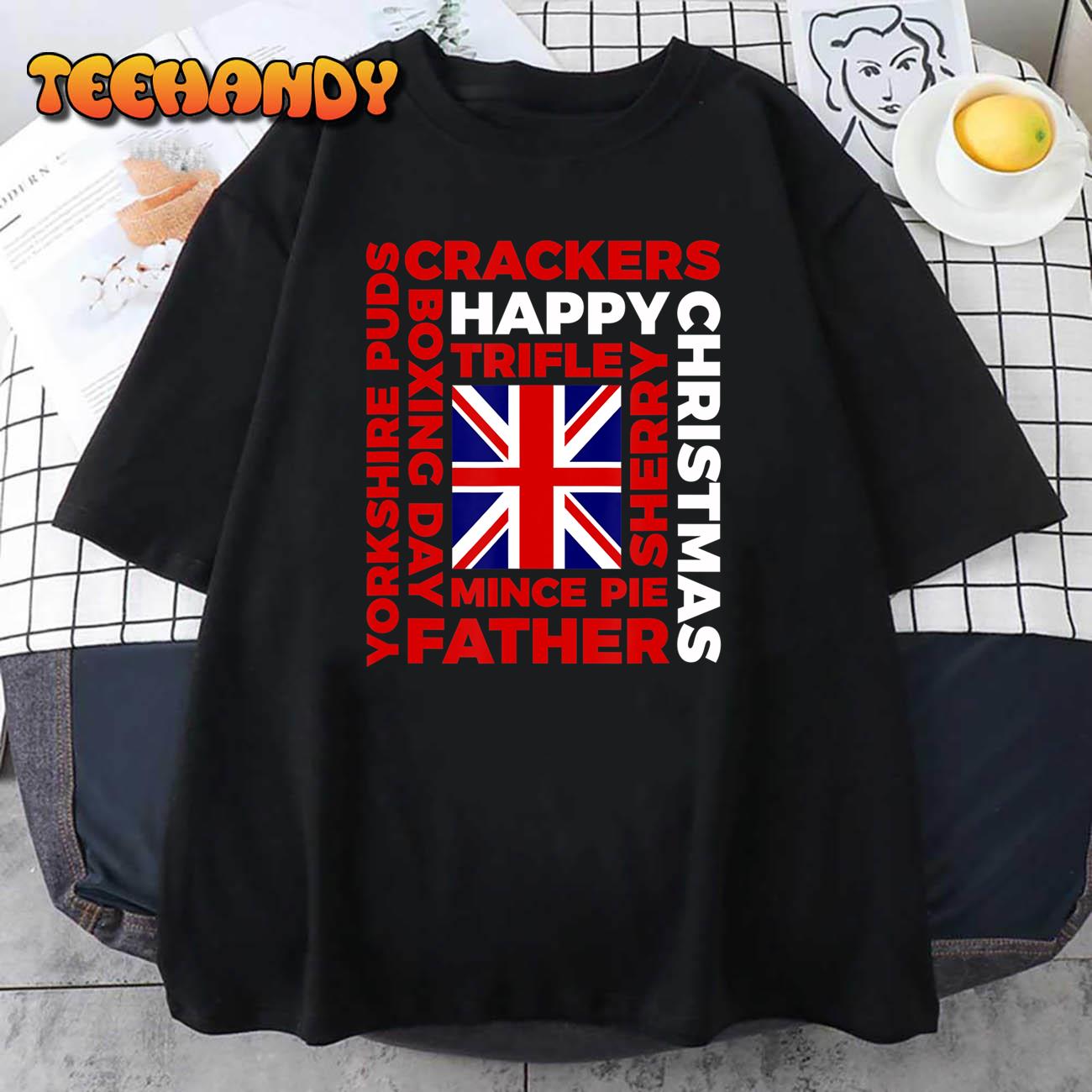 UK Christmas Long T Shirt  English United Kingdom