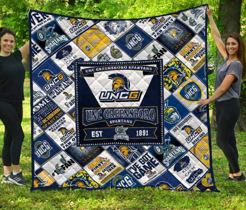 Unc Greensboro Spartans 3D Quilt Blanket