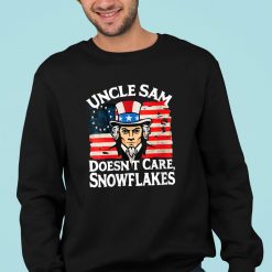 Uncle Sam Doesn’t Care Snowflakes American Flag T-Shirt