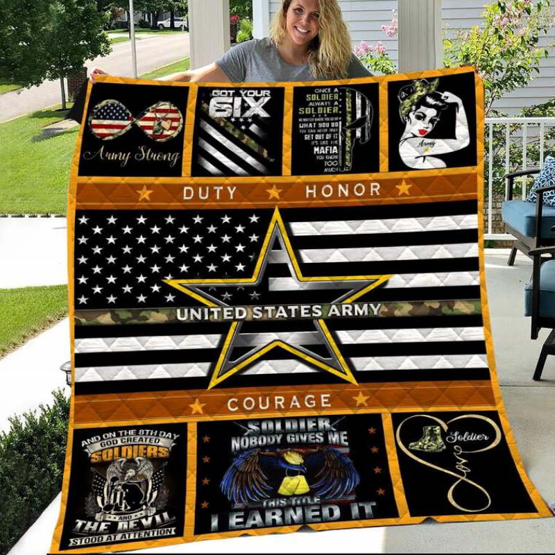 United States Army Quilt Blanket