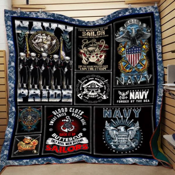 United States Navy Printing 3D Quilt Blanket