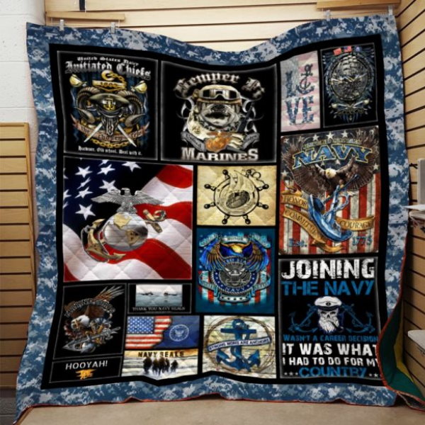 U.S. Navy Printing 3D Quilt Blanket