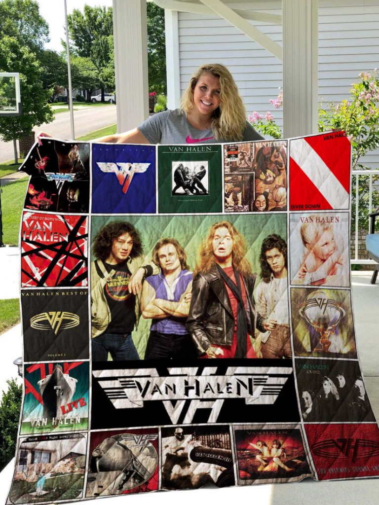 Van Halen Albums Quilt Blanket