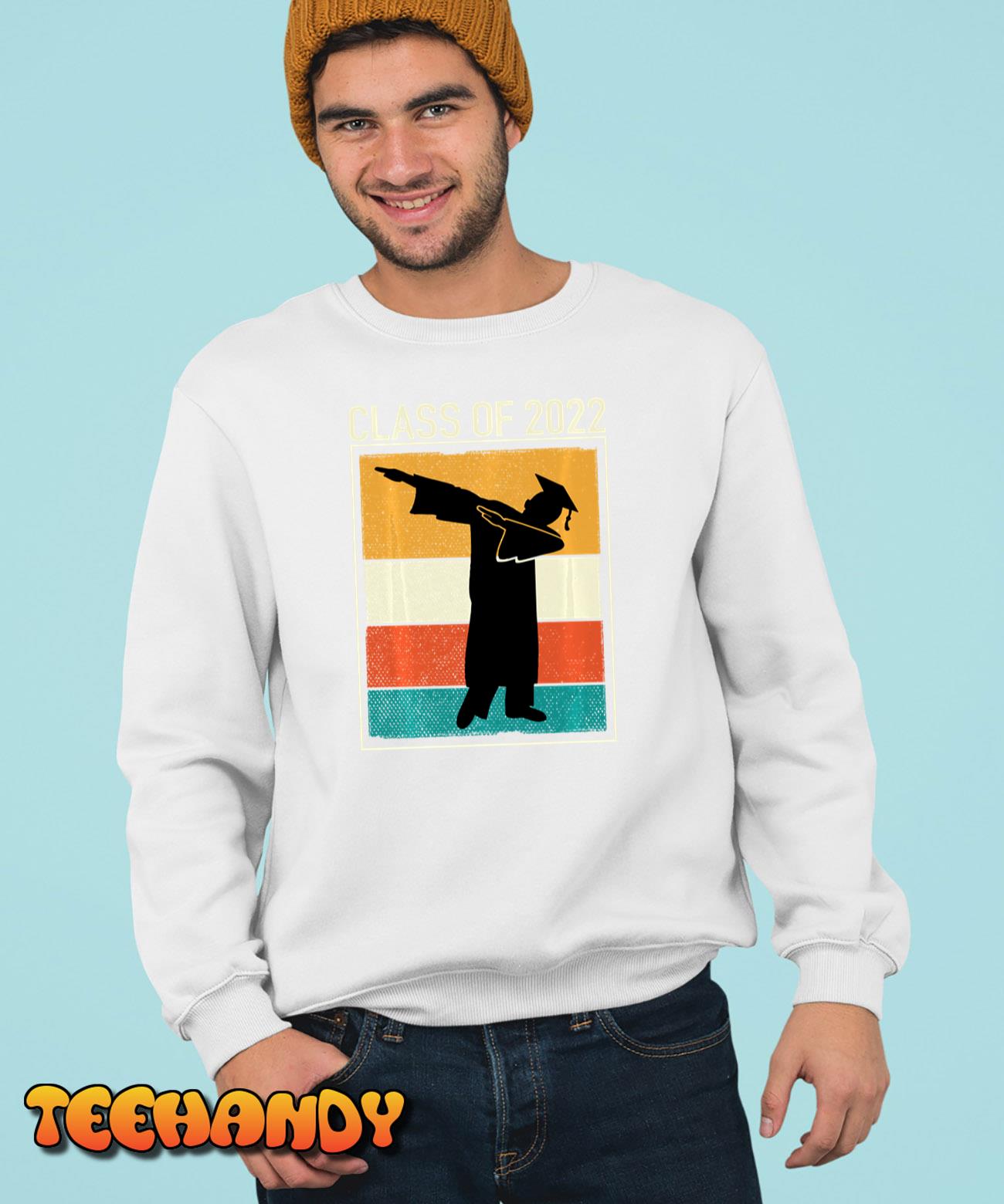 Vintage Dabbing Graduation Class of 2022 Senior 22 Graduate Long Sleeve T-Shirt