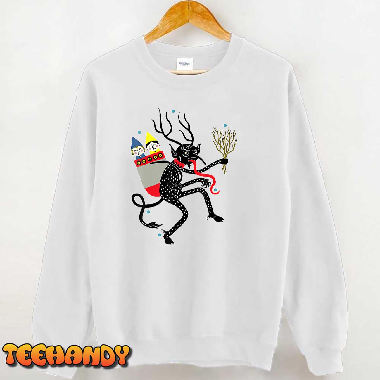 Vintage Krampus Christmas Devil T-Shirt