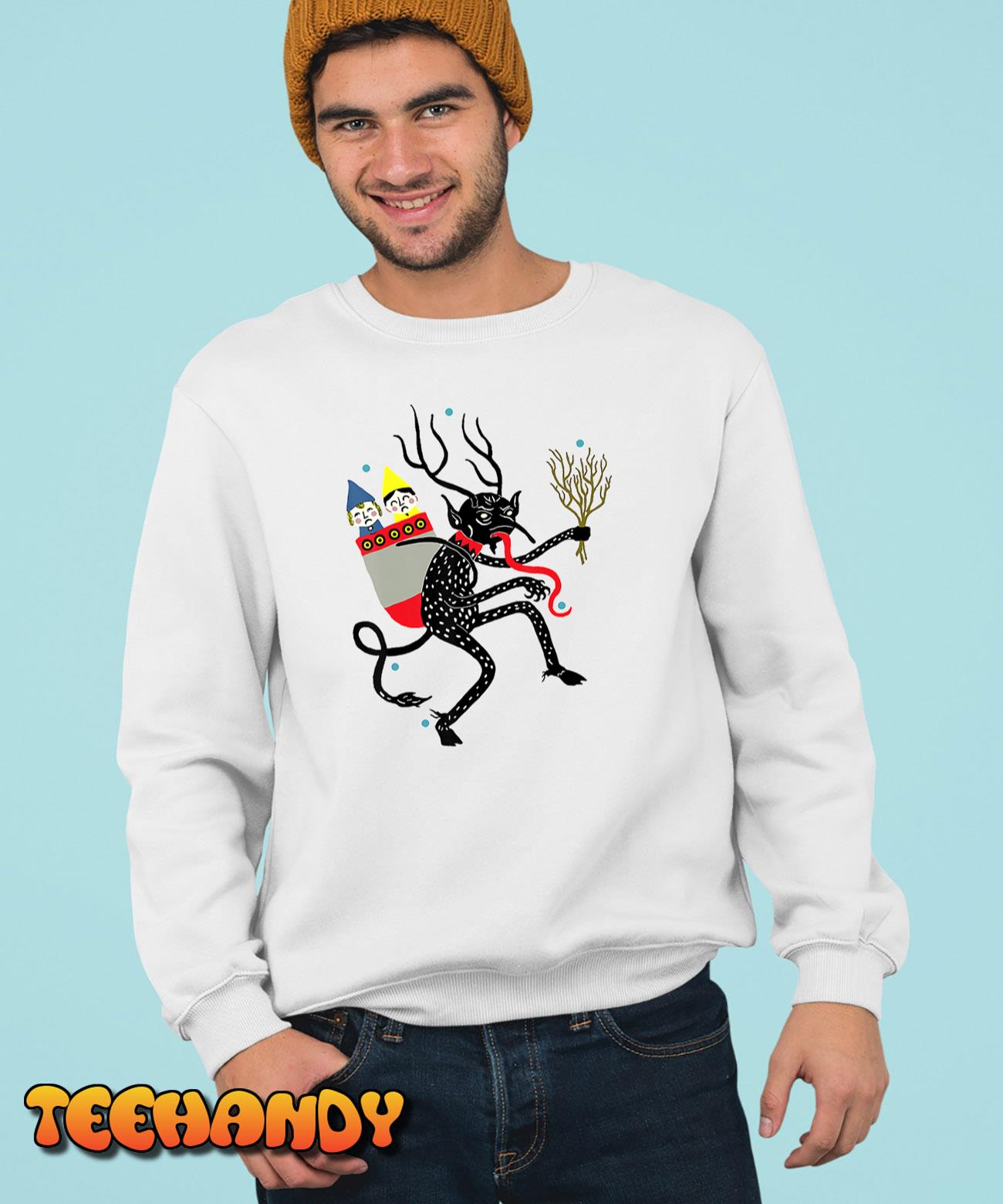 Vintage Krampus Christmas Devil T-Shirt