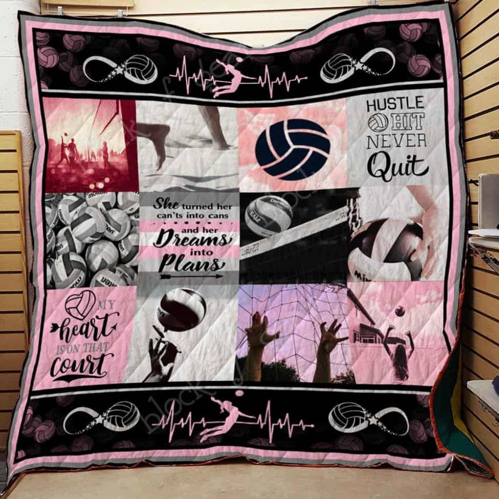 Volleyball All Over Printed Quilt Blanket