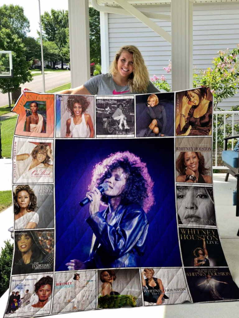 Whitney Houston Quilt Blanket