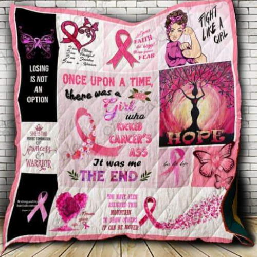 Who Kicked Cancer’S Ass 3D Customized Quilt Blanket