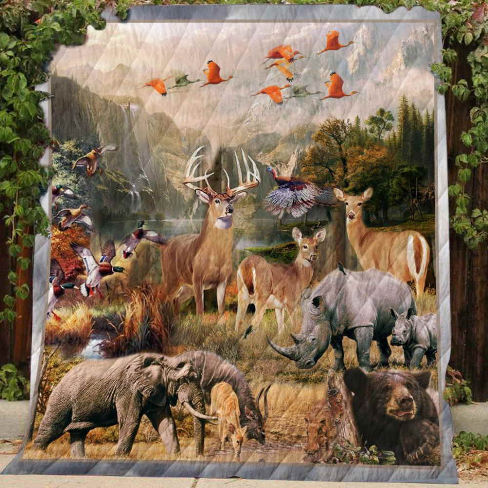 Wildlife Quilt Blanket