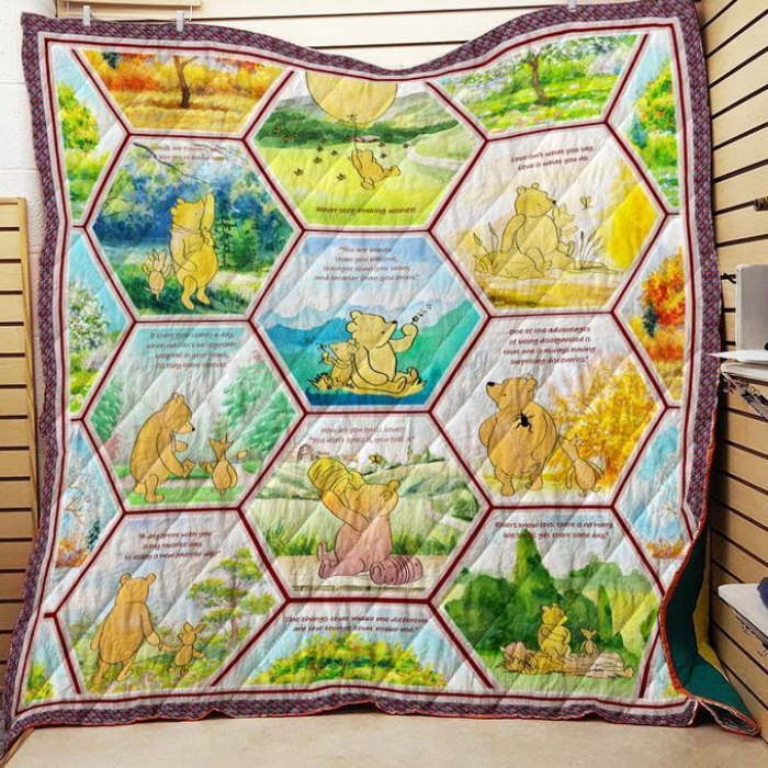 Winnie The Pooh 3D Quilt Blanket