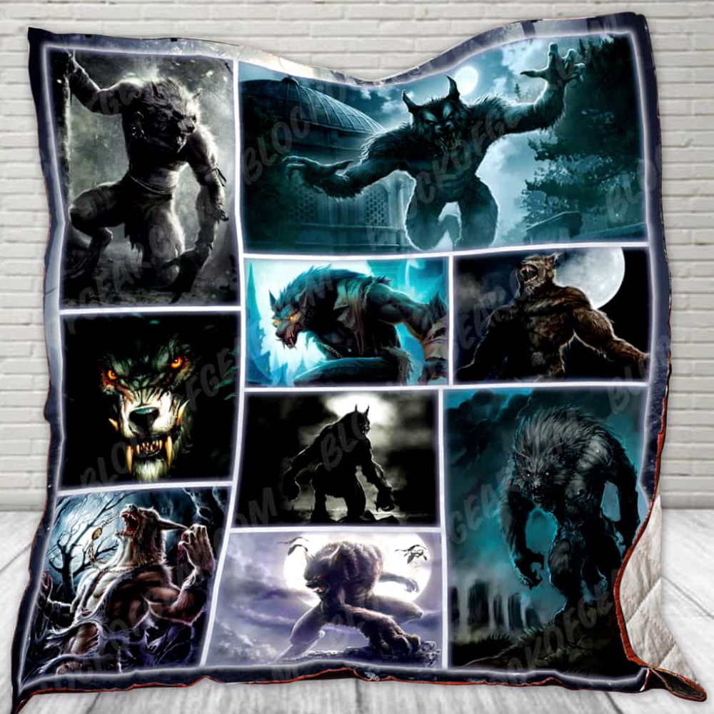 Wolfman All Over Printed Quilt Blanket