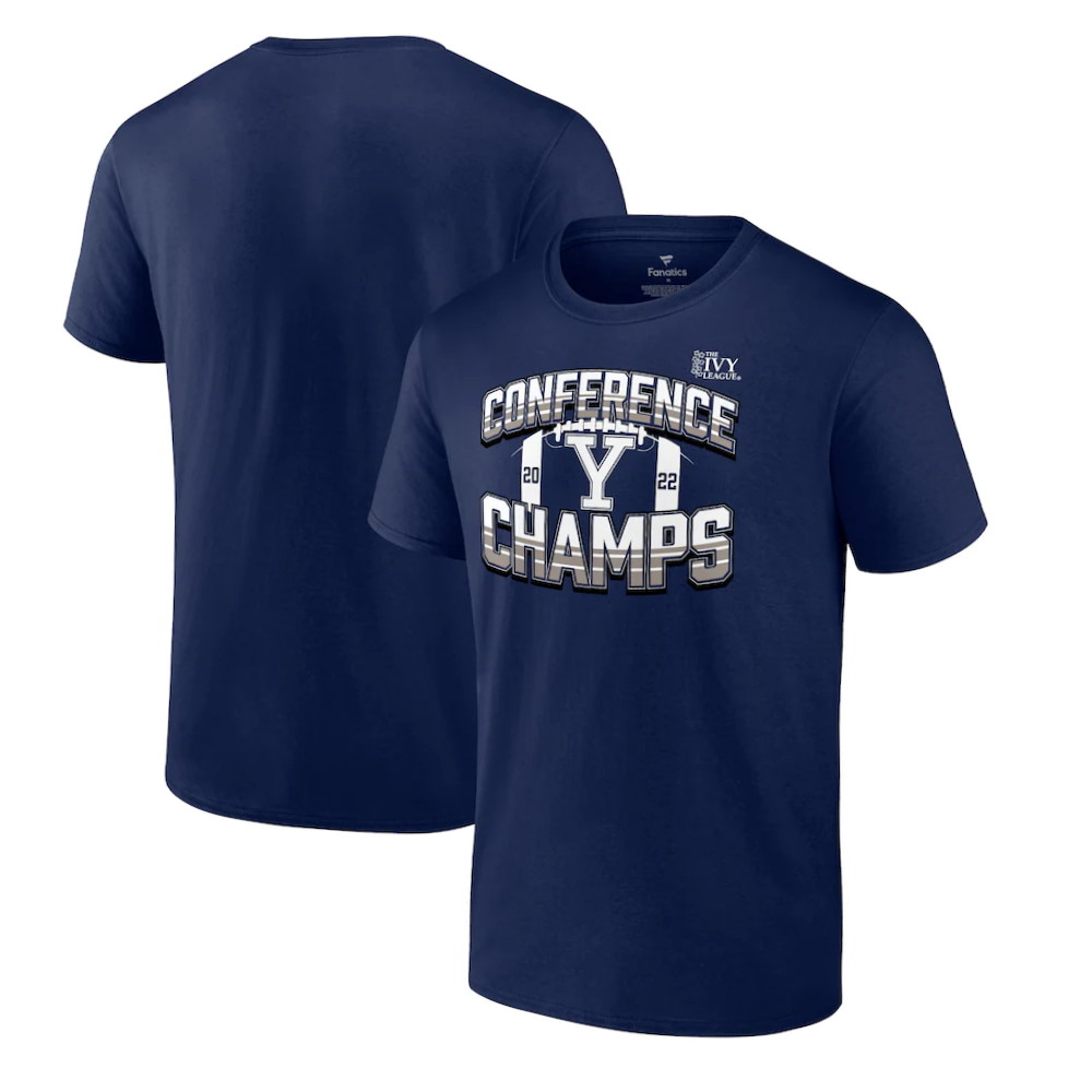 Yale Bulldogs 2022 Ivy League Football Conference Champions T-Shirt