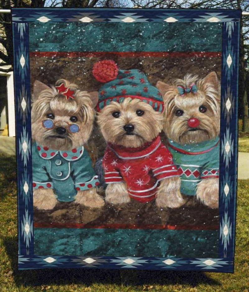 Yorkshire Terrier Last Forever Quilt Blanket