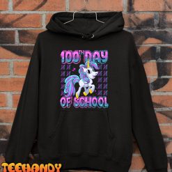 100 Days Of School Shirt Unicorn 100 Days Smarter 100th Day T-Shirt