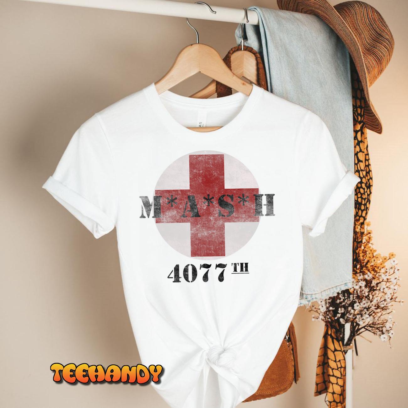 4077 Army 4077th in Red Cross Military Vintage T-Shirt