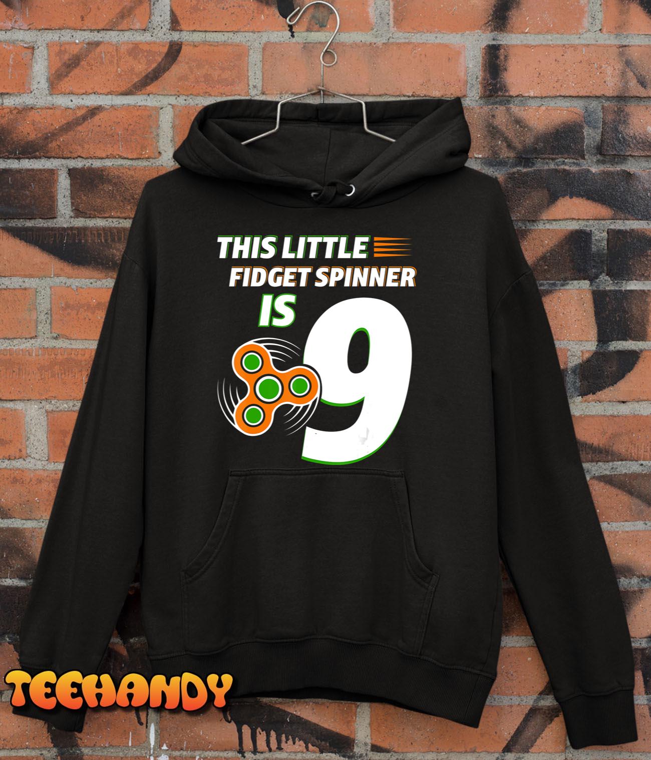 9th Birthday Boys Fidget Spinner T Shirt