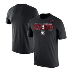 Georgia Bulldogs Back-To-Back College Football Playoff National Champions Local Performance T-Shirt Black