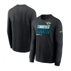 Jacksonville Jaguars 2022 AFC South Division Champions Locker Room Trophy Collection Long Sleeve T-Shirt