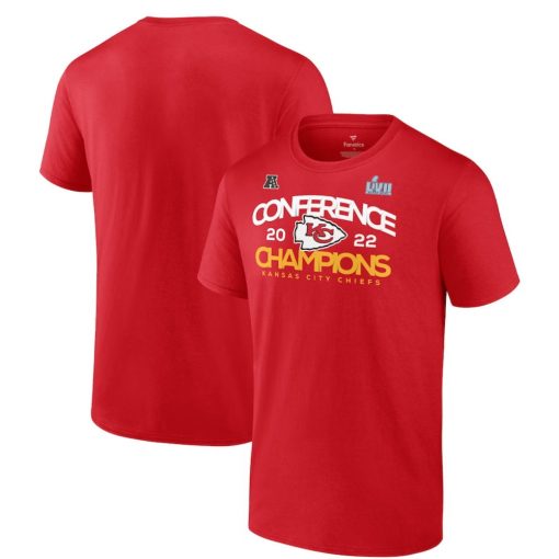 Kansas City Chiefs 2022 AFC Champions Shadow Cast T-Shirt