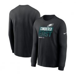 Philadelphia Eagles 2022 NFC East Division Champions Locker Room Trophy Collection Long Sleeve T-Shirt