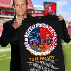 The Patriots The Buccaneers The Goat Tom Brady Signatures Shirt