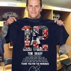 Tom Brady 12 Thank You For The Memories T-Shirt