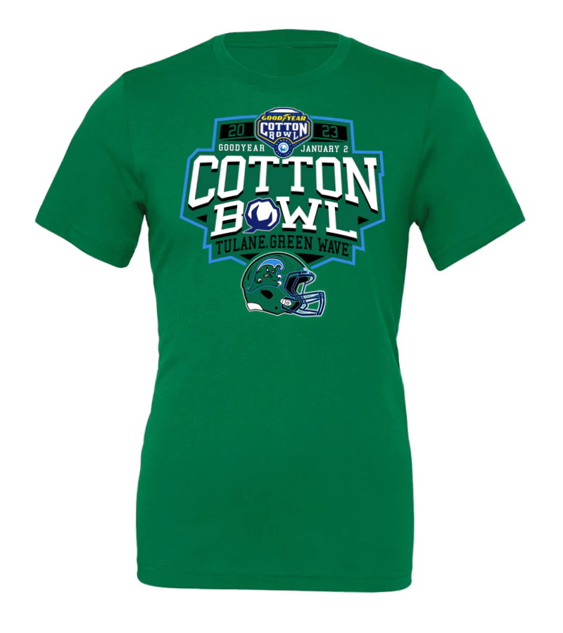Tulane Green Wave 2023 Cotton Bowl Champions T-Shirt