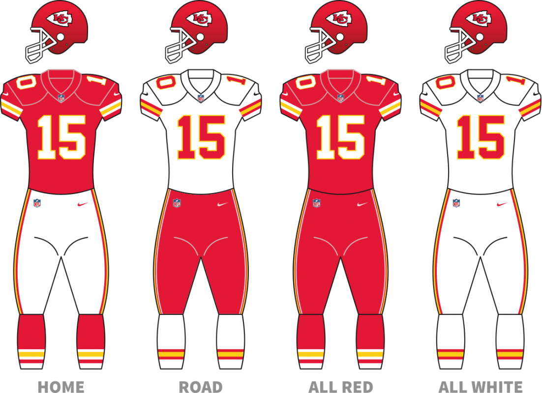 Uniform Set of the Kansas City Chiefs.svg