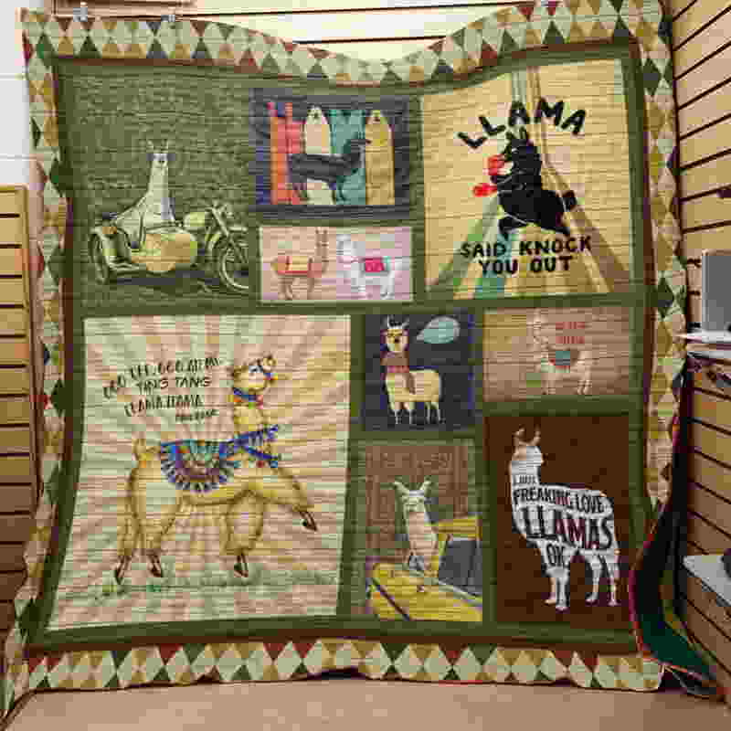 Advice From Llama Said 3D Quilt Blanket